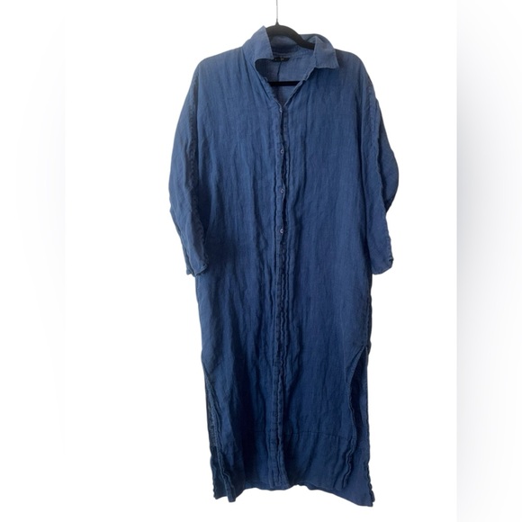Massimo Dutti linen Shirt Dress Small - Picture 2 of 15